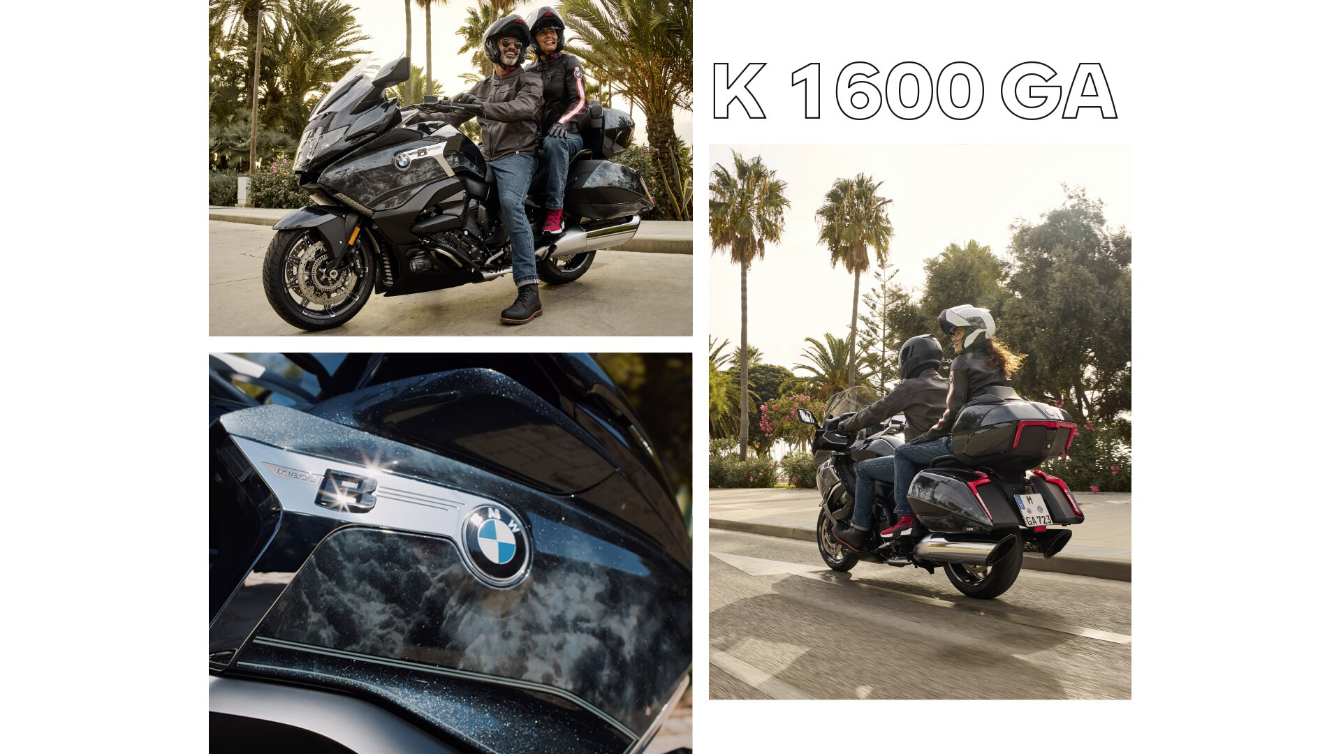 Η K 1600 B ως ειδική έκδοση Option 719 Midnight σταθμευμένη στο προφίλ