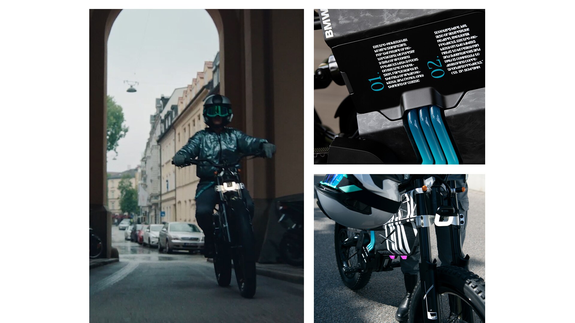 To BMW Motorrad Vision AMBY με γυναίκα αναβάτη.