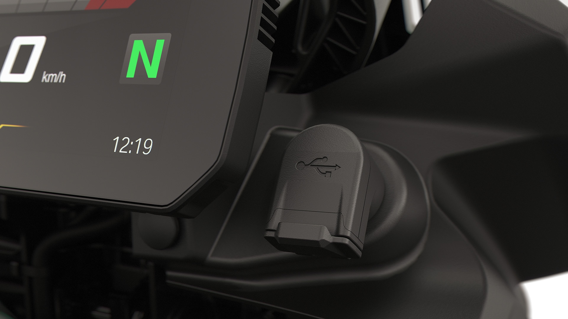 Η θύρα USB της F 800 GS