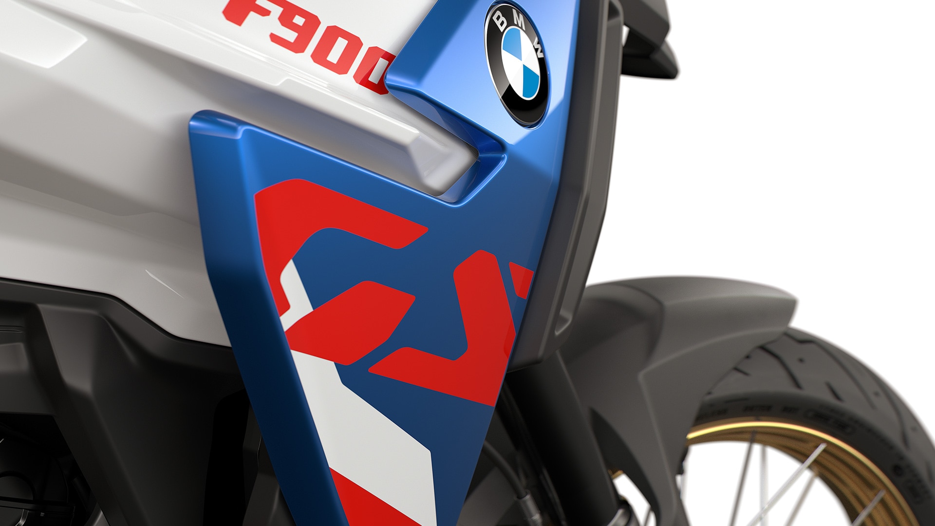 Το χαρακτηριστικό λογότυπο GS στην F 900 GS της BMW Motorrad