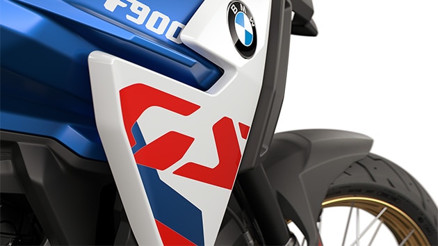 Το χαρακτηριστικό λογότυπο GS στην F 900 GS της BMW Motorrad