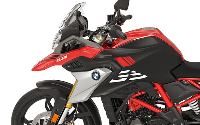 Βλέπουμε το χαρακτηριστικό GS Flyline της G 310 GS.