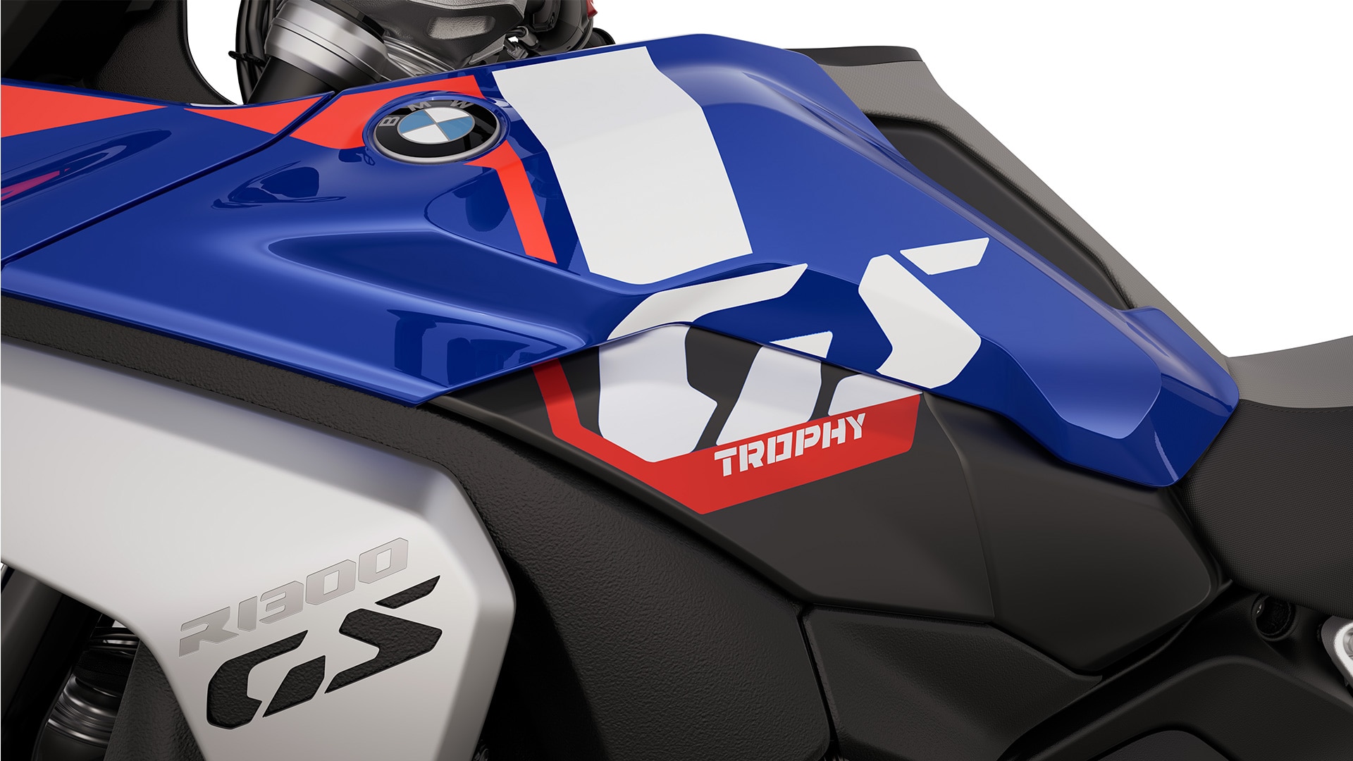 Η επιγραφή «GS Trophy» της R 1300 GS Trophy της BMW Motorrad