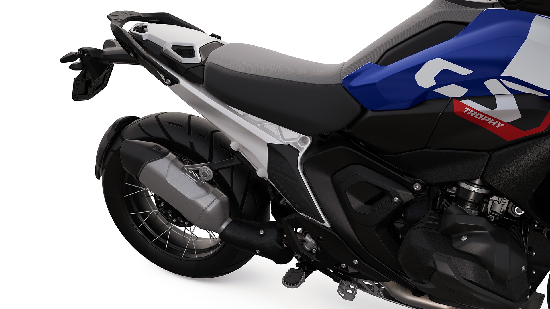 Το πίσω μέρος σέλας για μονόσελο της R 1300 GS Trophy της BMW Motorrad