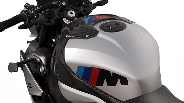 Ρεζερβουάρ της M 1000 R από την BMW Motorrad με έγχρωμη M Tape