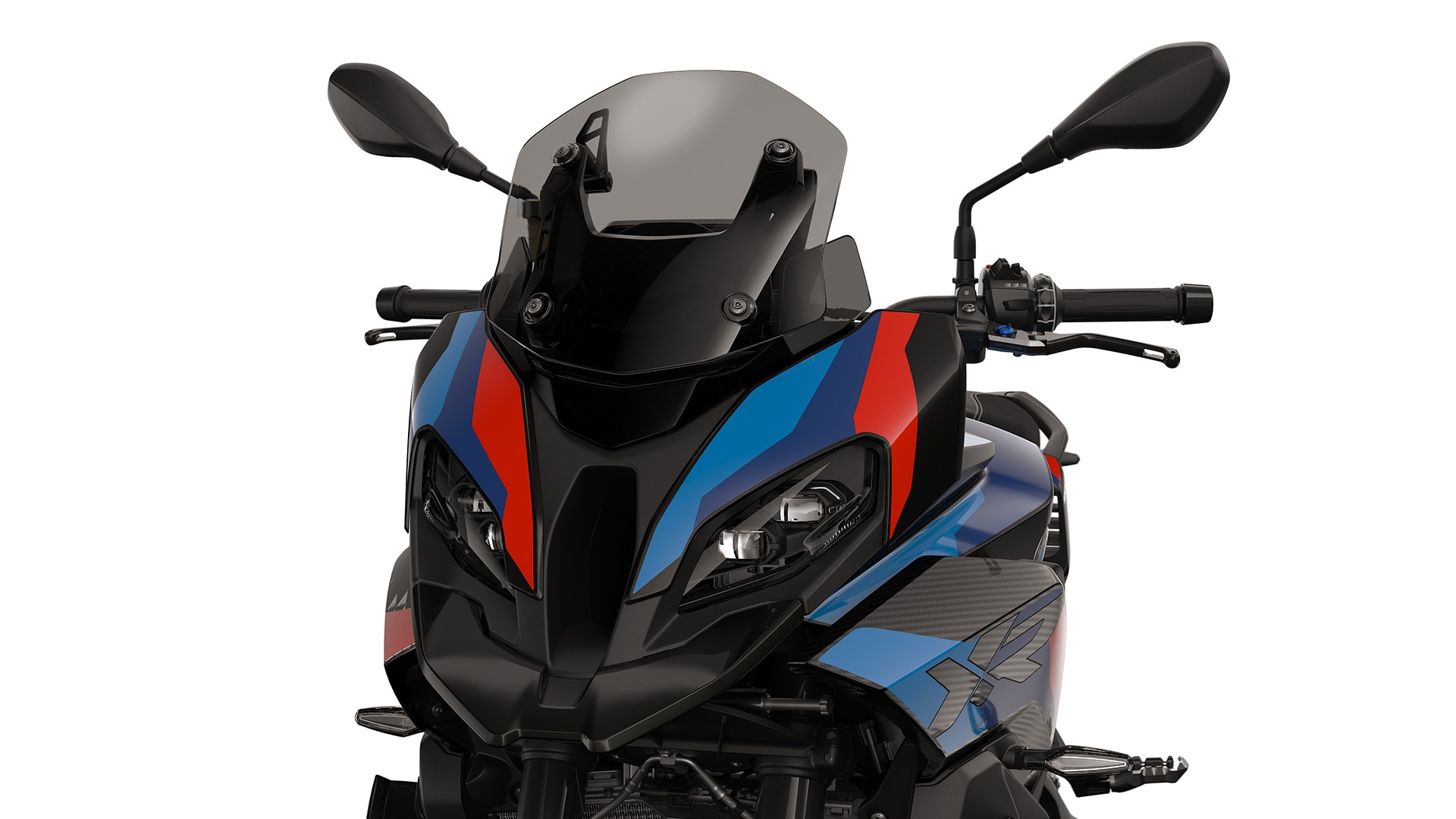 Το σπορ μπροστινό μέρος της M 1000 XR της BMW Motorrad