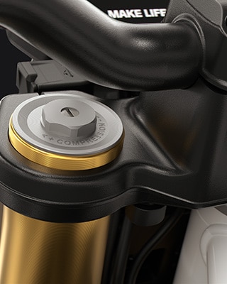 Το χρυσαφί πιρούνι Upside-Down 43 mm της F 450 R της BMW Motorrad