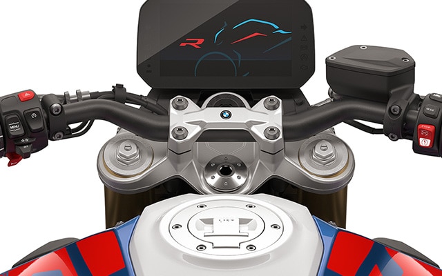 Το ρυθμιζόμενο πιρούνι Upside-Down της F 900 R της BMW Motorrad
