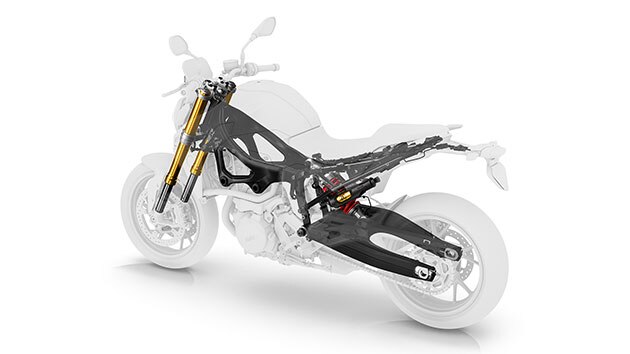 Βλέπουμε το πλαίσιο της F 900 R.