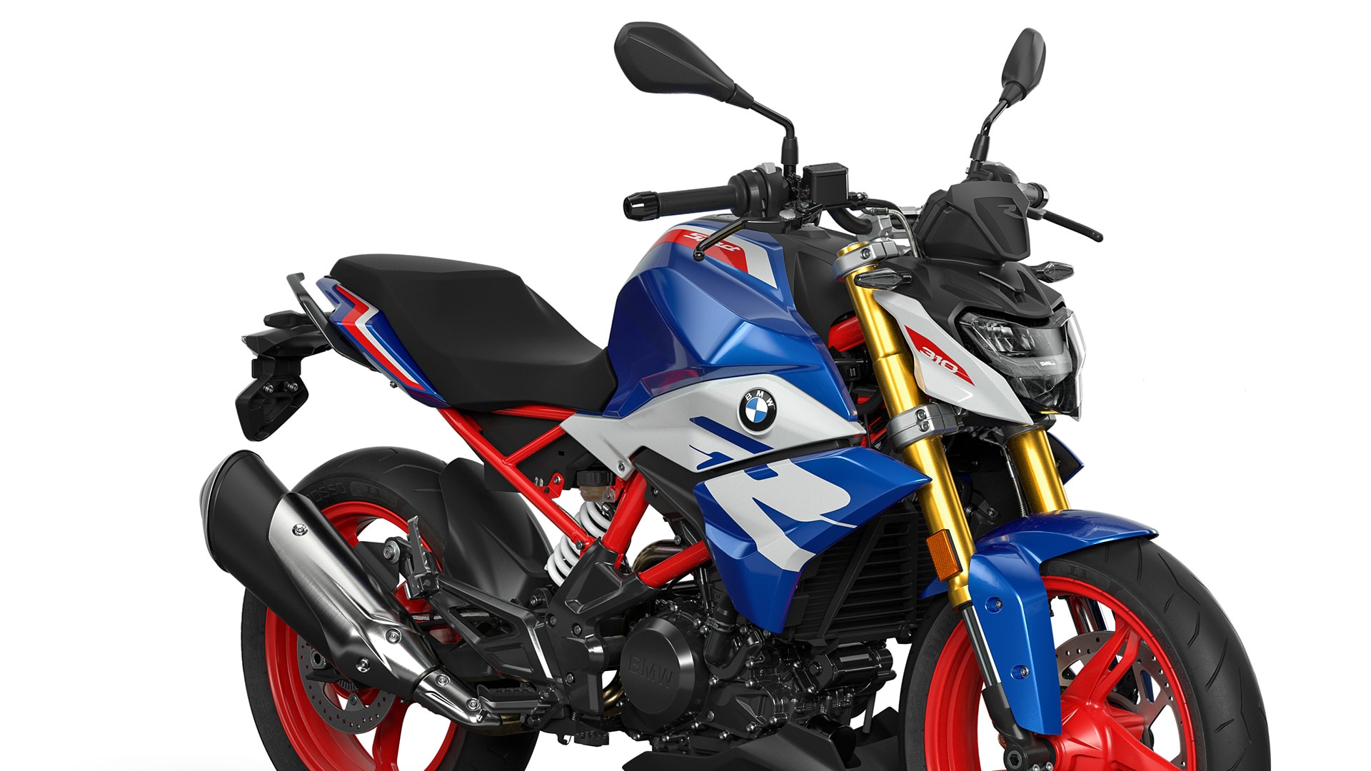 Βλέπουμε την εργονομική σέλα της G 310 R.
