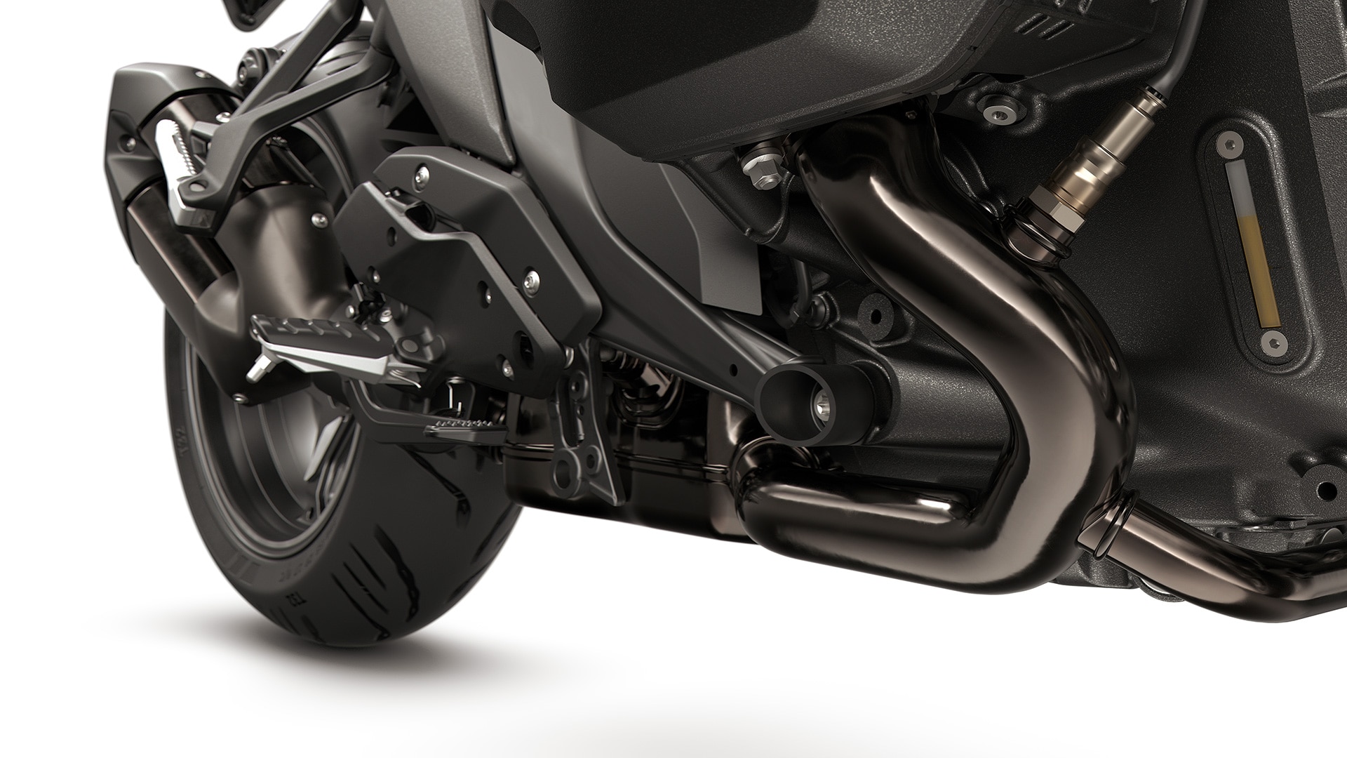 Σύστημα εξαγωγής καυσαερίων σε Dark Chrome της R 1300 R από την BMW Motorrad