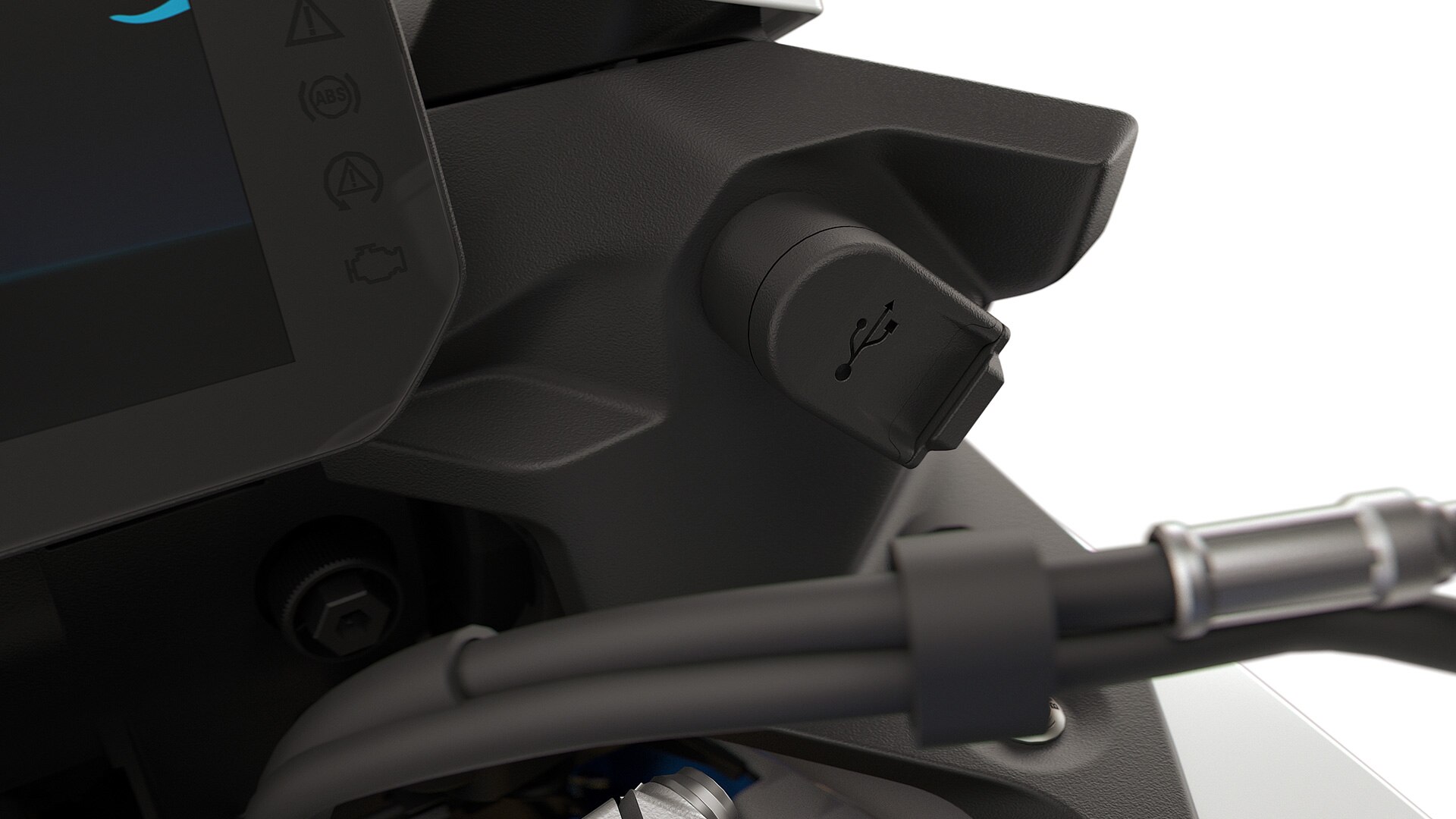 Η υποδοχή φόρτισης USB C της F 900 XR της BMW Motorrad