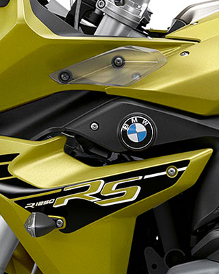 Η R 1250 RS σε έκδοση Style Sport σε Austin Yellow metallic matt.