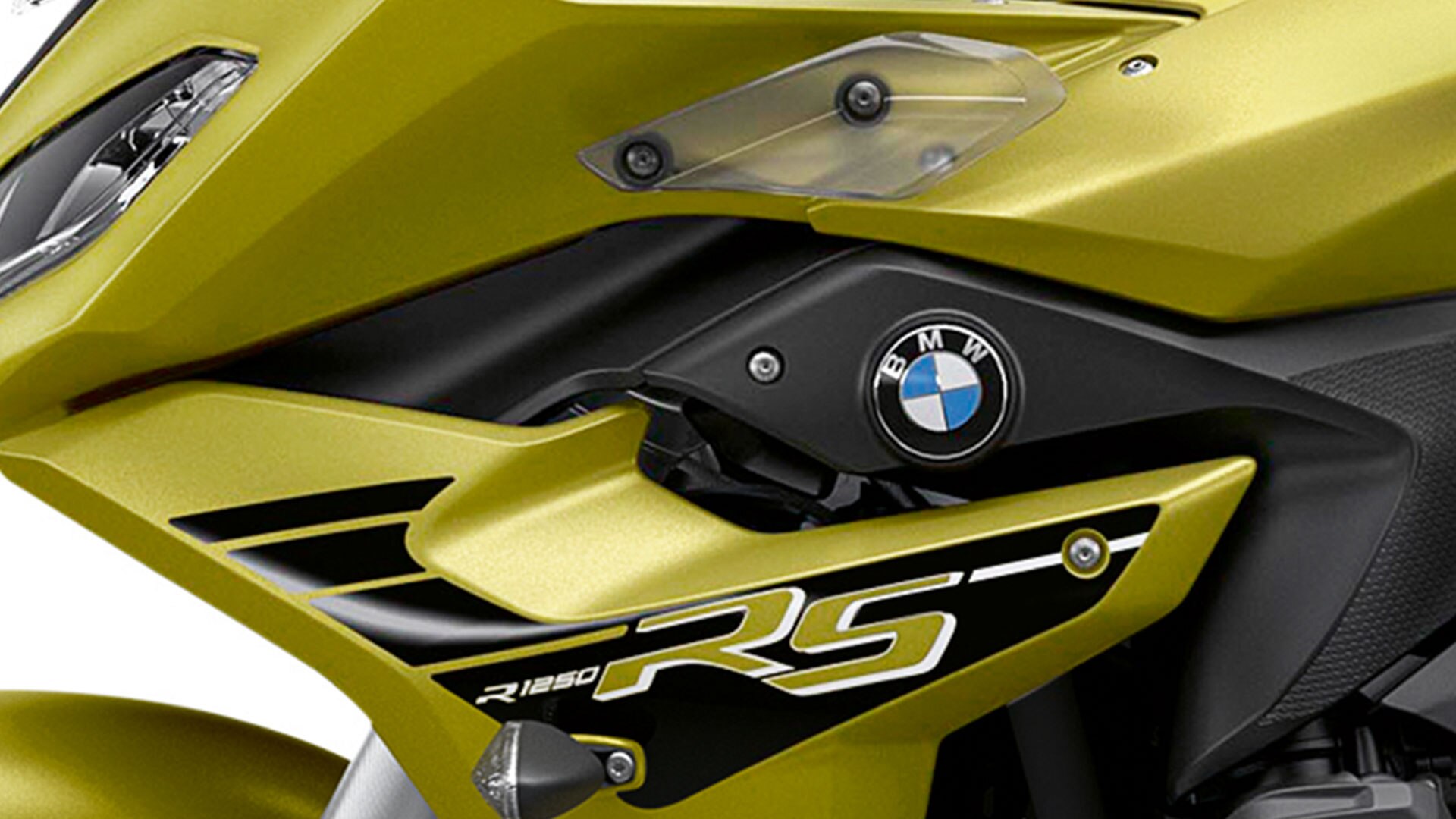 Η R 1250 RS σε έκδοση Style Sport σε Austin Yellow metallic matt.