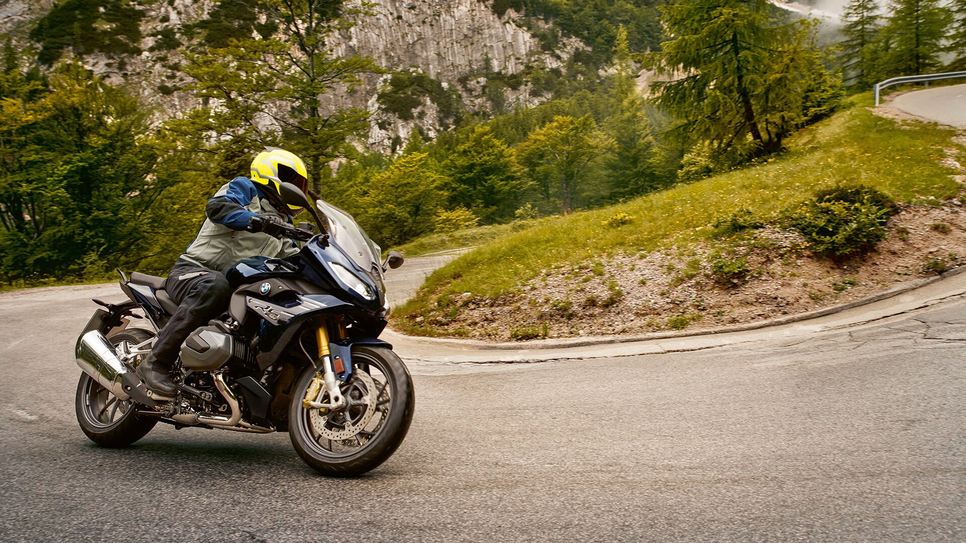 R 1250 RS διαδρομή με στροφές