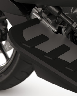 Εστίαση στα στηρίγματα ποδιών της K 1600 B