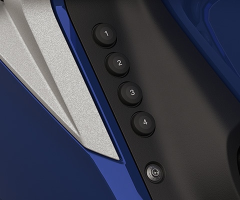 Εστίαση στα τέσσερα αριθμημένα πλήκτρα προτιμήσεων.