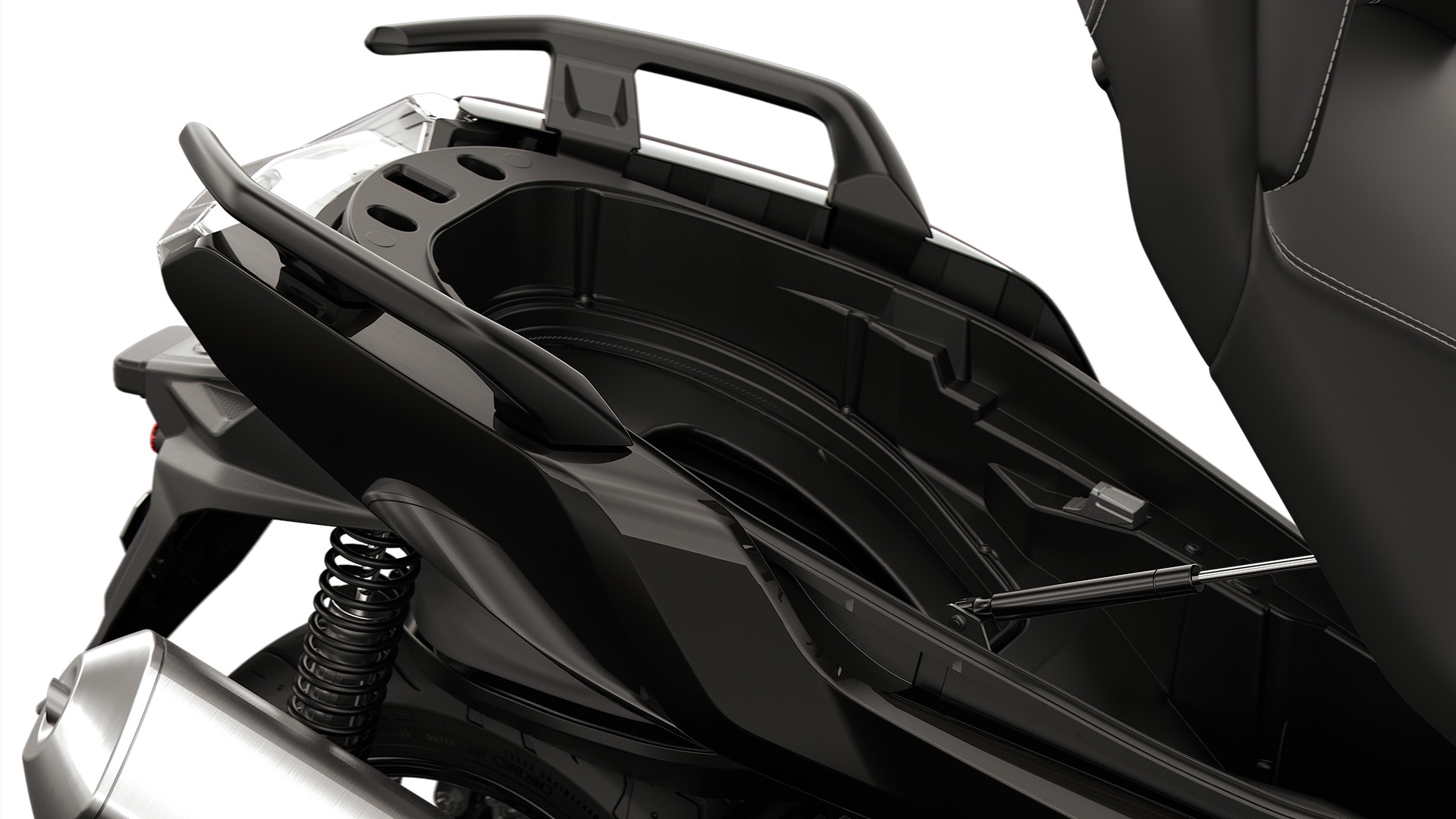 Ο μεγάλος αποθηκευτικός χώρος του C 400 GT της BMW Motorrad